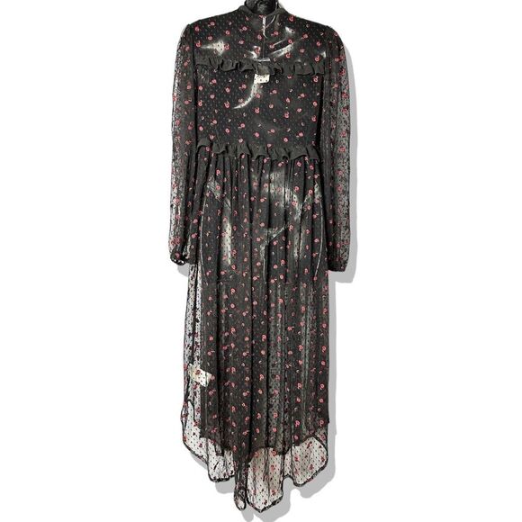 Free People Rose Sheer Maxi Top $228 XS - Picture 8 of 9